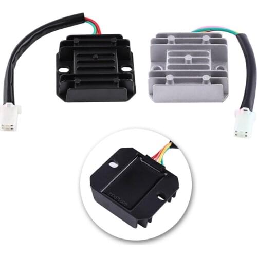 Voltage Regulator Rectifier4 Wires 4 Pins 12 Voltage Regulator Rectifier For 150-250CC Motorcycle Scooter Moped ATV Motocicleta