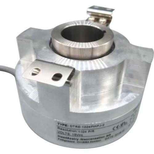 High precision 1024ppr through hole hollow shaft incremental encoder DC 15V replace Fuji Elevator encoder DTRE-1024PWFJ-2