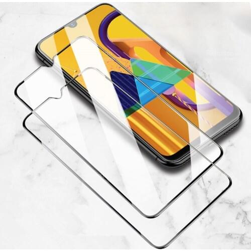 2pcs tempered glass for samsung galaxy M31 M21 M30s protective glass Full Glue Screen Protector Film for Samsung M30s M31 Glass