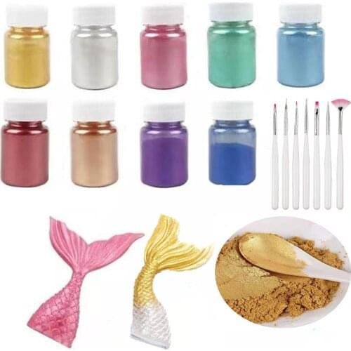 15gEdible Gold Powder Glitter Powder Silver Pearl Powder Baking Color Dust Mousse Cake Fondant Macaron Chocolate Decoration Tool