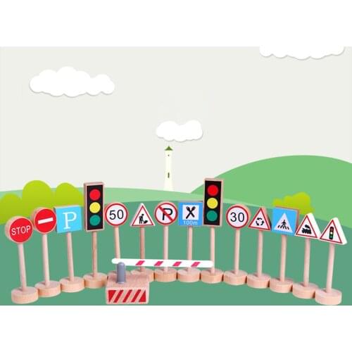15 PCS Road Sign Traffic Light Safety Stop Light Signal Lights Practical Skills Learning Montessori Early Education Kids Gift