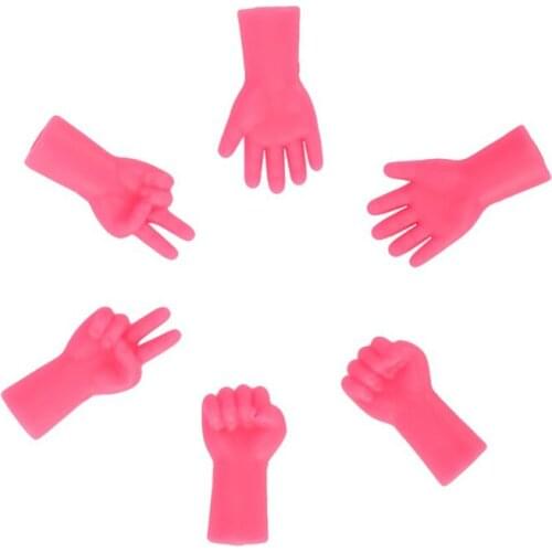 Knitting Needle Tail Pin Cap 6pcs New Home DIY Rock Paper Scissors Rubber Sweater Needle Cap Anti-slip Anti-dropping Soft