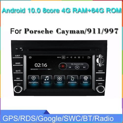 Fit for Porsche Cayman 911 997 boxter 2005-2008 car dvd player android 10.0 8core RAM 4G ROM 64G wifi gps navigation 4G