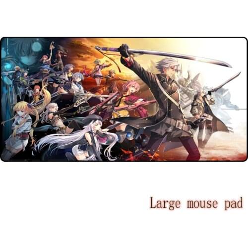 Merrig Large gaming mouse pad Legend of Heroes Used in mobile phones, computer games, office desk mats, fast sliding mouse pads