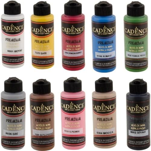 Cadence Acrylic Paint 120 ml 10'lu Set wood glass metal paper carton for surfaces suitable artist dye painter paint Set