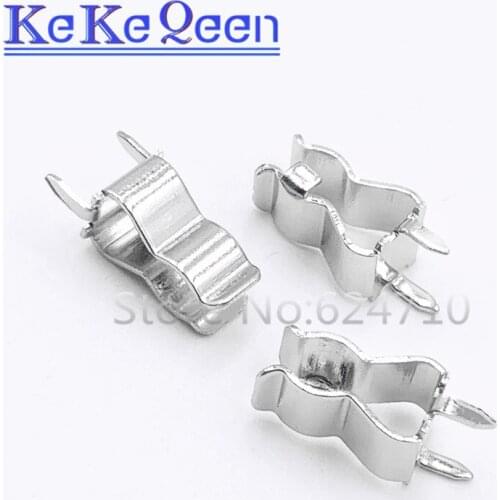 500PCS/LOT 5*20mm Fuse Holders Full Copper Nickel Plating Insurance Tube Socket Fuse Holder Clip thickness 0.3/0.4/0.5MM