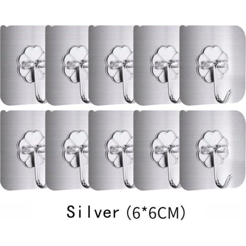 40Pcs Transparent Suction Cup Hooks Seamless Sucker Hanger Multifunction Strong for Kitchen Bathroom Wall Hooks Waterproof