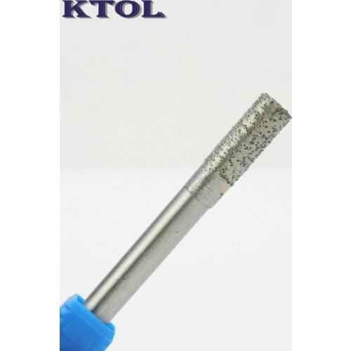 Free Ship 5pcs/lot 6MM Flat-End Sintered Stone Diamond Tools for Granite CNC Engraver, Diamond Stone Cutting Bits Milling Cutter