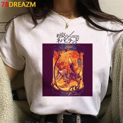 The Promised Neverland Emma Norman Ray summer top tshirt male aesthetic harajuku 2021 ulzzang print t shirt ulzzang