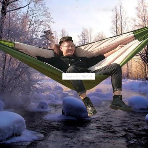 Multifunction Hammock Sleeping Bag Down Cotton Filling Winter Warm Hammock Underquilt Outdoor Camping Hammock With Zipper Design