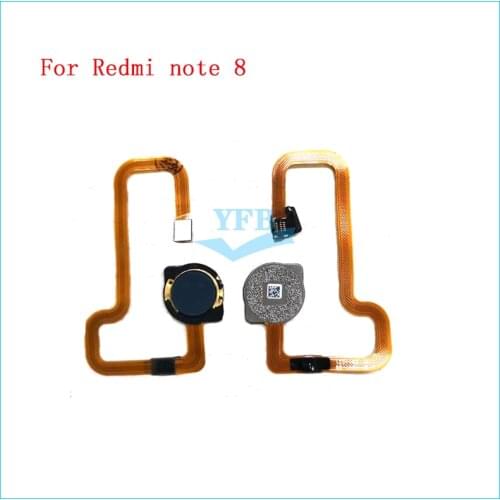 10pcs For Xiaomi Redmi note 8 Fingerprint Finger Print Touch ID Sensor Home button Flex Cable Repair Parts