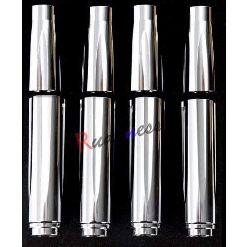 Chrome Pushrod Tube Covers Lower Fit For Harley 99-16 17 Touring Night Train Road Glide Heritage Softail Twin Cam Models