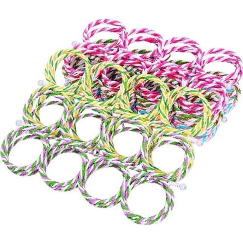 Bird Toys Hanging Parrot Climbing Net Toy Circle Swing Toys Cage Accessories for Small and Medium Birds Random Color