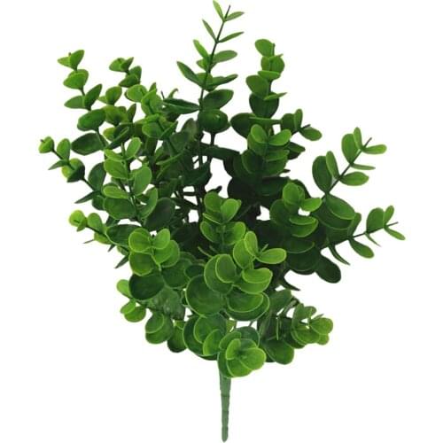 1Pcs Fake Plants Fern Grass Wedding Wall Outdoor Decor Green Leaf Artificial Flowers Plastic Plante For Home Garden Decoration