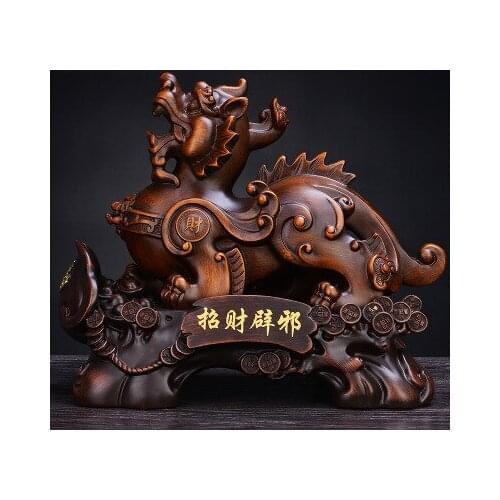 Mythical wild animal Opening town Unicorn house Evil Kirin kylin front desk cashier living room decoration prosperous wealth