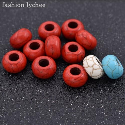 Fashion lychee 10pcs Elegant Hair Braid Dread Dreadlock Beads Cuffs Clips For Hair Styling Extension Tool Accessories