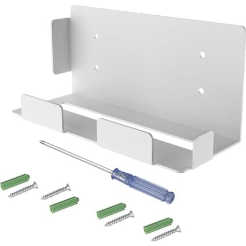 GRWIBEOU Wall Mounted Rack Wall Storage Bracket Shelf Fit For PS5 Game Console Storage Bracket Iron Playstation5 Holder