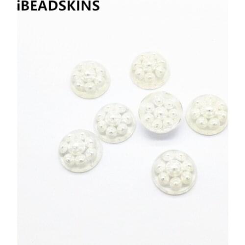 New arrival! 20x9mm 50pcs Built-in imitation pearl Flat back beads for Earrings parts,hand Made Hair Clips Findings Jewelry DIY