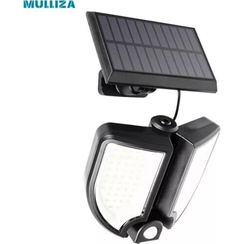 New split solar wall lamp outdoor human body induction courtyard lamp fence lighting street lamp garage lamp