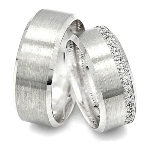 Couple Wedding Ring Sterling Silver 925 Woman And Man Luxury Jewelry Bands Fashion Engagement Anniversary Ancient Greek Model