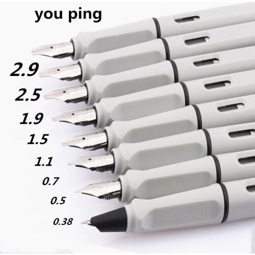 Luxury High quality 398 Gray calligraphy Fountain Pen office Student Stationery supplies ink pens