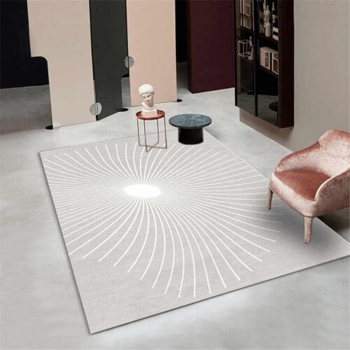 Modern Grey Abstract Carpet Large In The Living Room Nordic Chair Carpet Washable Bedroom Rug Soft Flannel Carpet For Bed Foot