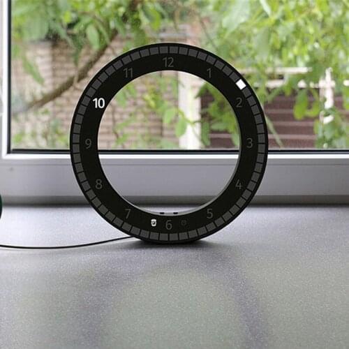 Usb LED Digital Wall Clock Modern Design Dual-Use Dimming Digital Circular Photoreceptive Clocks Home Decoration festival gift