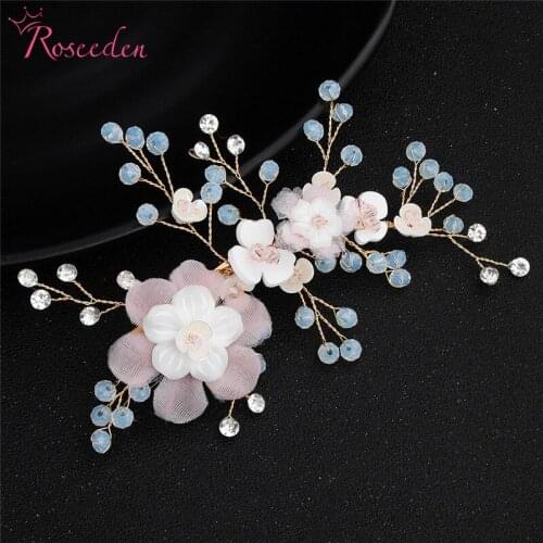 Wire Yarn Silk Hair Combs Hairpins Hairwear Wedding Fashion Jewelry Bride Haircomb Pearls Hair Accessories New RE3279