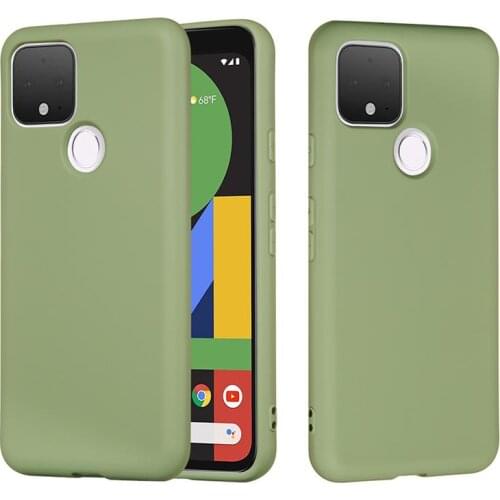 Liquid Silicone Phone Shell with Lanyard Compatible for Google Pixel 4a 5G Pixel 5