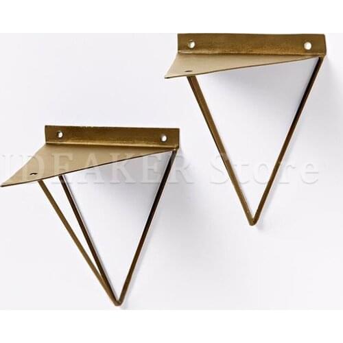 1/4Pcs Wall Mounted Shelf Metal Support Frame Shelves Tripod Bracket for Wall Decoration, Bookshelves, Furniture Hardware