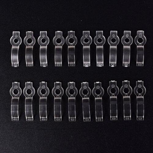 10pcs/lot IP65 3528 3014 5050 RGB LED Tape Light Bracket Clamp LED Strip Silicon Clip for Fixing 8mm 10mm Waterproof