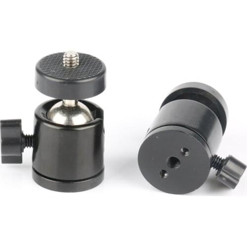 10pcs/lot Mini Ball Head 1/4" Mount for Camera Tripod for SB800 SB900 580EX II vidicon Flash