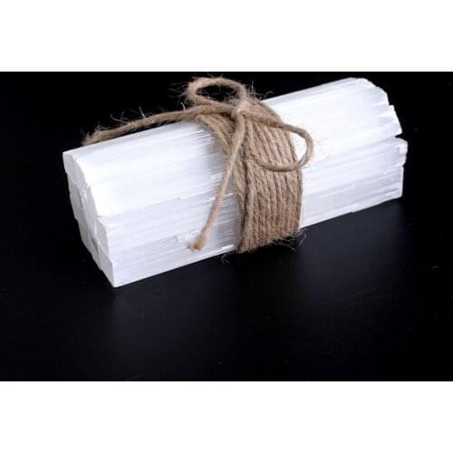 10pcs Natural White Selenite Crystal Stick Chips Gypsum Quartz Rough Minerals Specimen Point Healing Stone Home Decoration