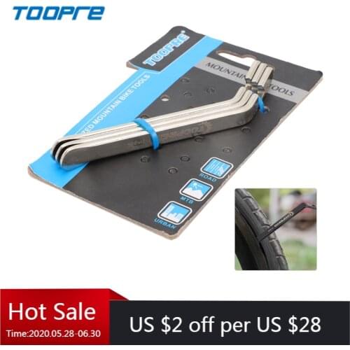 TOOPRE 3pcs Cycling Tire Lever Pry Up Tool MTB Road Bicycle Pry Bar Stainless Steel Bike Tyre Remover Repair Tools Bike Parts