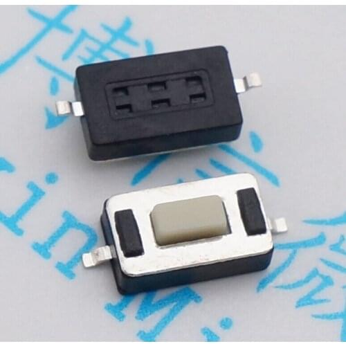 500pcs Micro Switch 3*6*2.5mm 2pin button switch microswitch Vertical white no lock Reset switch Remote control switch