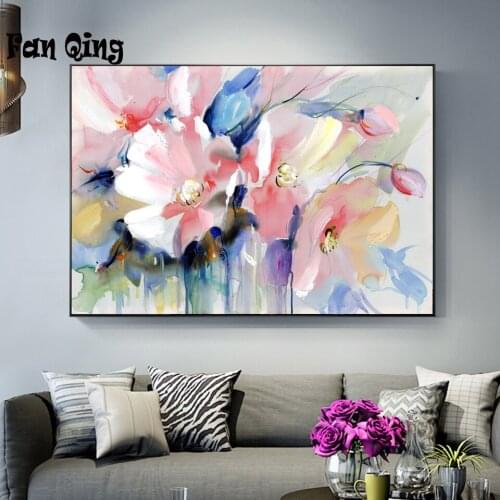 Full Square/Round Drill 5D DIY Diamond Painting "Abstract art flowers" Embroidery Cross Stitch 5D Home Decor Gift