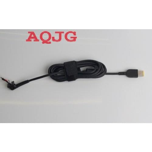 AQJG USB Square yellow pin DC Power Charger Plug Cable connector for lenovo IBM Laptop adapter Square Interface DC cable