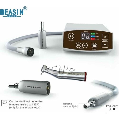Dental Brushless Electric LED Micro Motor Internal Water Spray With 1:5 Contra Angle Compatible To NSK W&H KAVO SIRONA Equipment