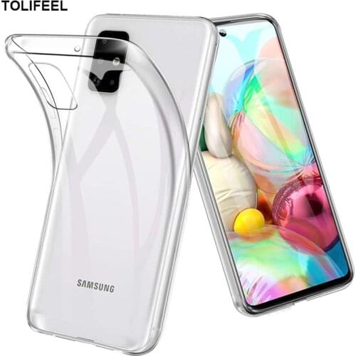TOLIFEEL Case For Samsung Galaxy M51 TPU Silicone Clear Bumper Soft Case For Samsung M51 Transparent Phone Back Cover