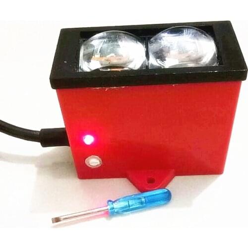 Long-distance diffuse reflection photoelectric switch engineering car wash induction infrared sensor 0-10 meters adjustable 24V