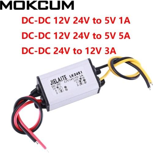 DC-DC 12V 24V to 5V 1A/ 5V 5A Step Down Power Supply Module IP68 Waterproof Buck Conveter Voltage Conveter