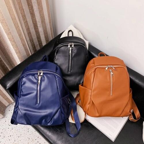 2021 Designer Women Backpack Wild Shoulder Bag Waterproof PU Leather Teen Girl School Bag Mochilas Female Travel Bag sac femme