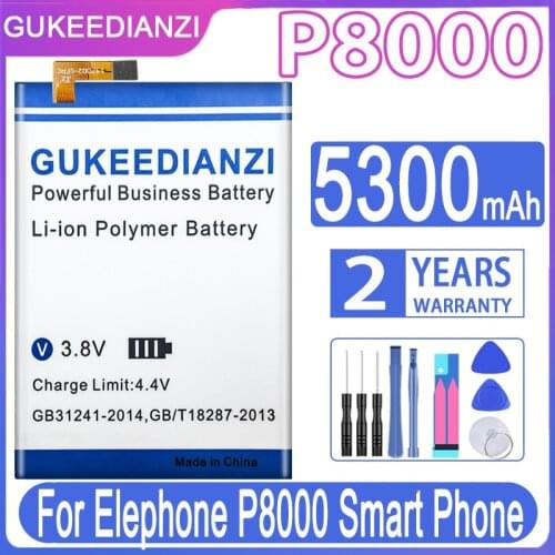 GUKEEDIANZI Elephone P8 Mini Phone Batteries