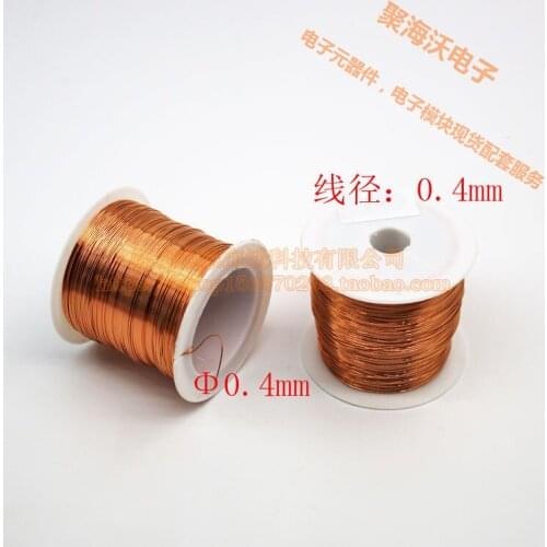 2pc QA-1 Enamel Insulated Wire Coil 0.4MM Wire Diameter Scratch-free Paint Polyurethane Straight Wire Round Copper Wire 2UEW