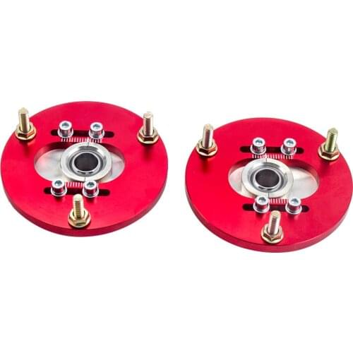 Red Front Camber Plates for BMW E36 3 Series 318 320 323 325 M3 318i 323i 325i 328i Upper Top Mount