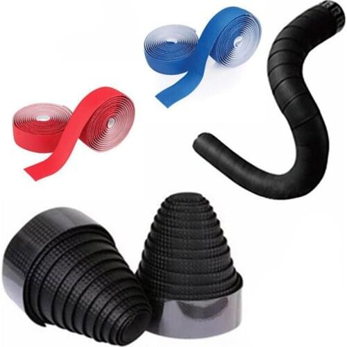 Carbon fiber bicycle handlebar tape Road handlebar strap with non-slip shock absorbent handle