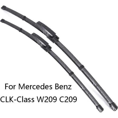 Car Windshield Wiper Blades For Mercedes Benz CLK Class W209 C209 from 2002 to 2009 Car Windscreen wiper Rubber