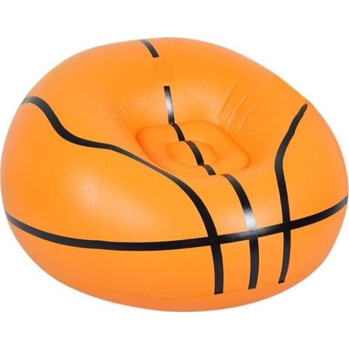 Thicken Football basketball Flocking Inflatable Chair Air Seat Chair Relax Pouf Home Furniture outdoor Lazy Chair with pump