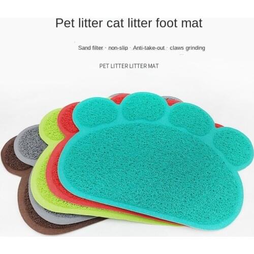 Anti Pet Paw Print Dog Cat Floor Mat Cat Litter Mat Cat Litter Bathtub Mat Cat Litter Toilet Non-slip Floor Mat