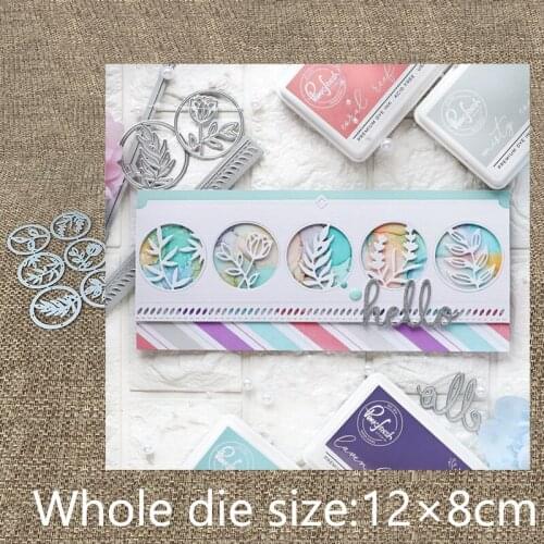 New Design Craft Metal stencil mold Cutting Dies 6pcs floral circles set scrapbook die cuts Album Paper Card Craft Embossing